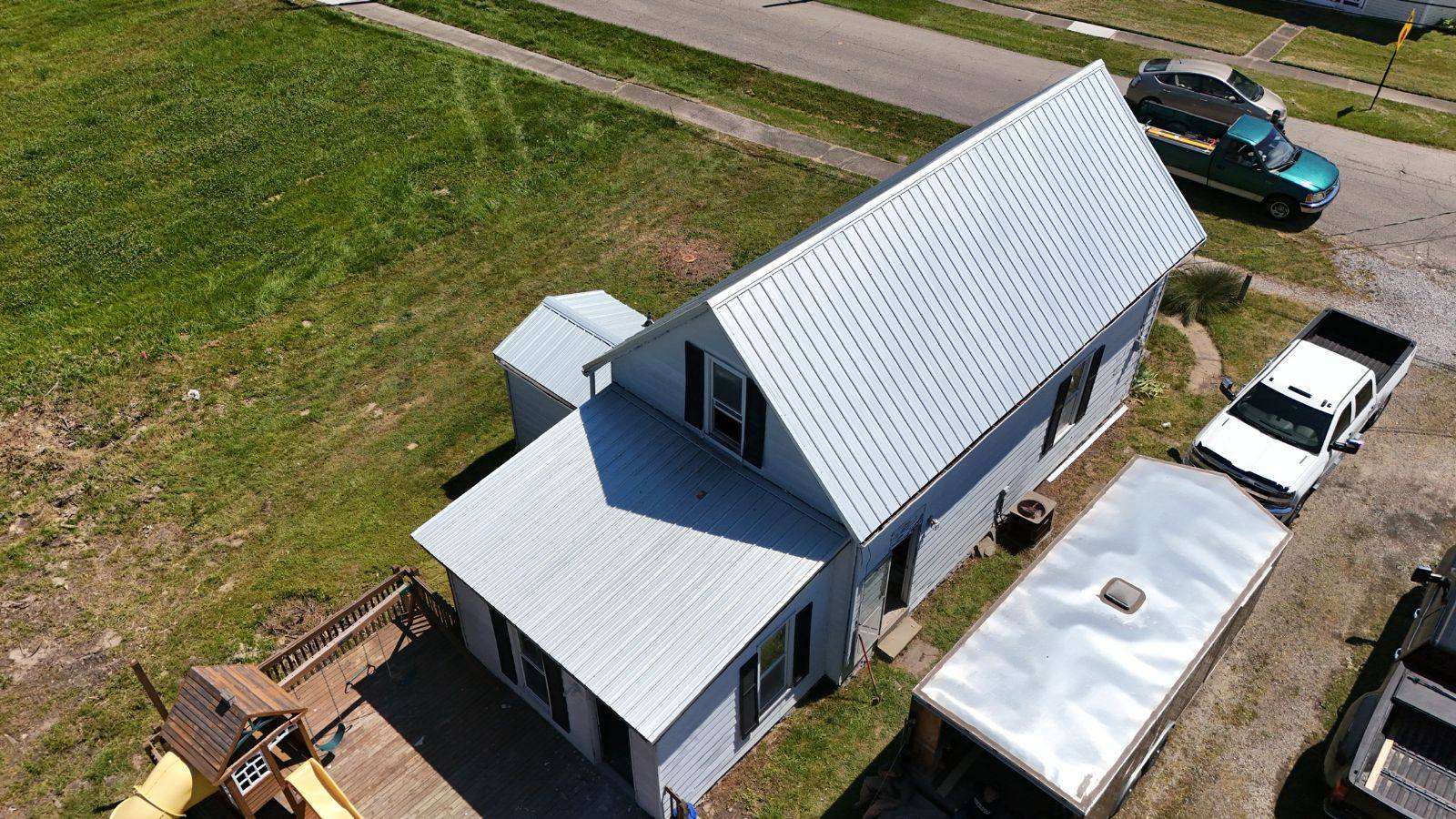 Finished standing-seam metal roof by Resolute Construction and Remodel
