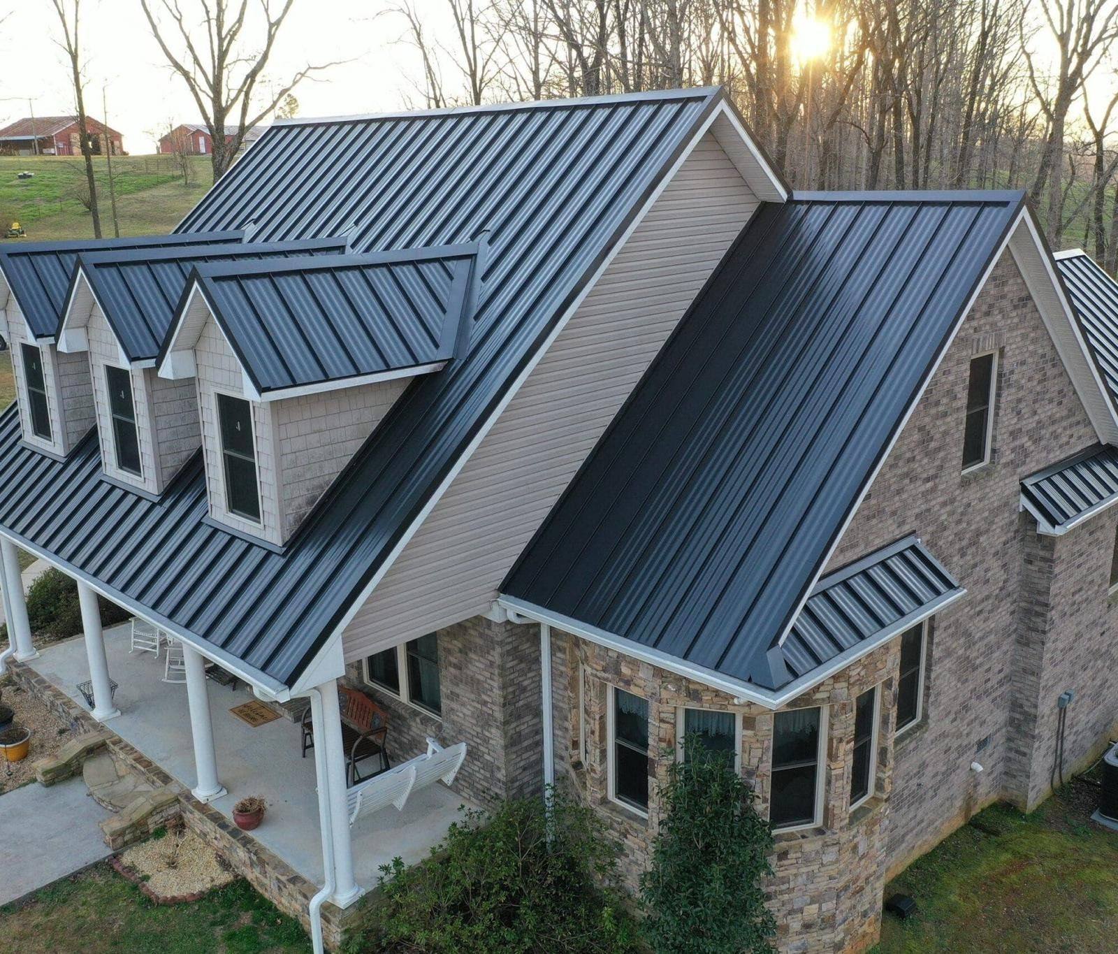 Standing-seam metal roof by Resolute Construction and Remodel